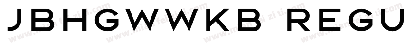 JBHGWWKB Regular字体转换